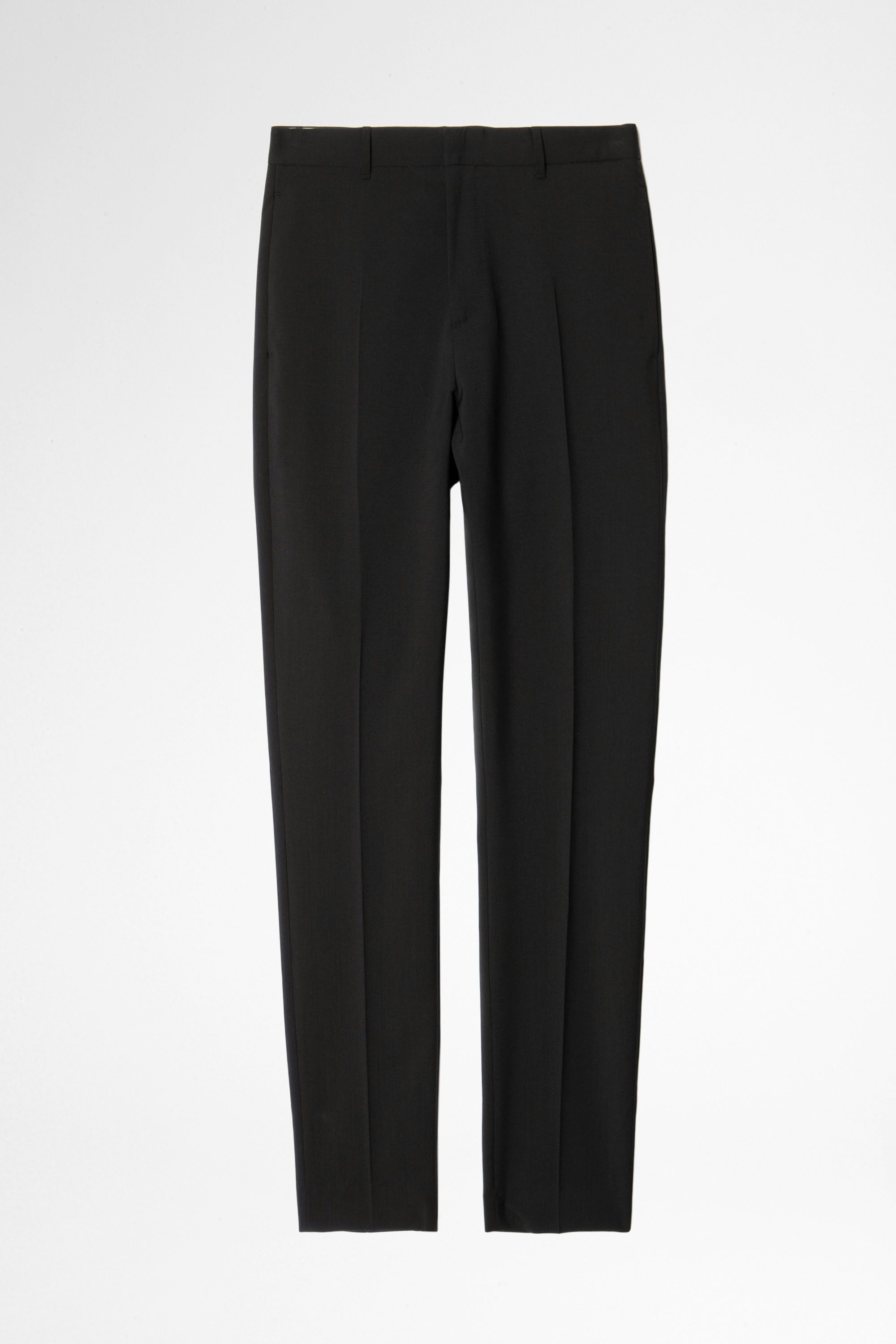 Hose Paris Wool Tech - Schwarze Herrenhose aus Wolle